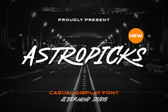 Astropicks: A Playful Display Font for Memorable Branding