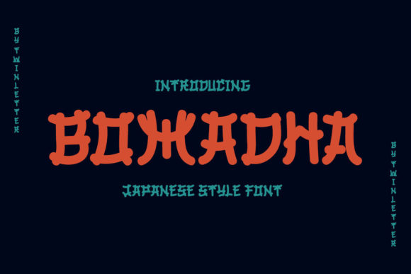 Bomadha: A Japanese-Inspired Display Typeface for Web Design