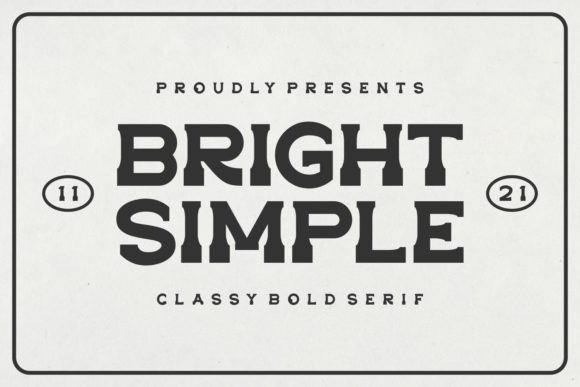 Bright Simple: A Bold Display Font for Web Design