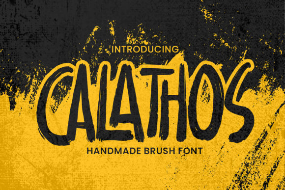 Calathos: A Handwritten Font That Gives Business a Bold Touch