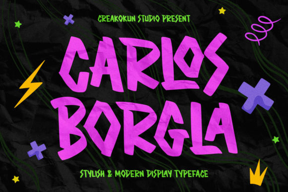 Carlos Borgla: A Chunky Display Font That Makes Ideas Pop