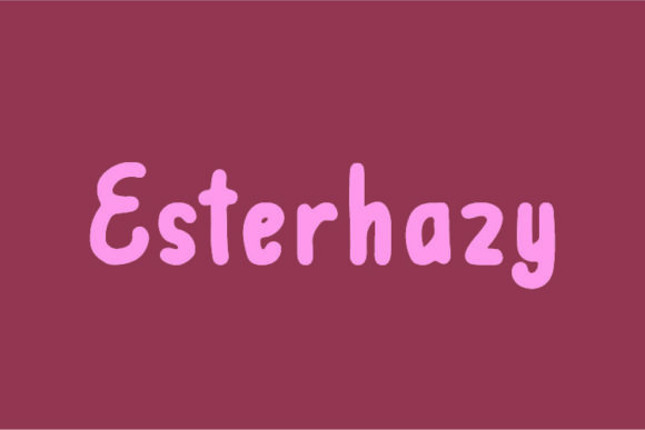 Esterhazy: A Clean Display Font for Editorial Design