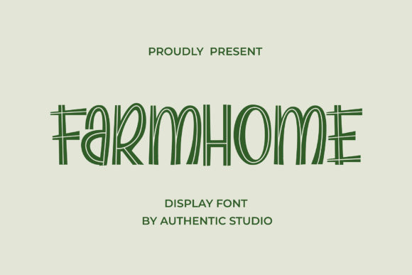 Farmhome: A Warm Display Font for Makers and Handmade Shops