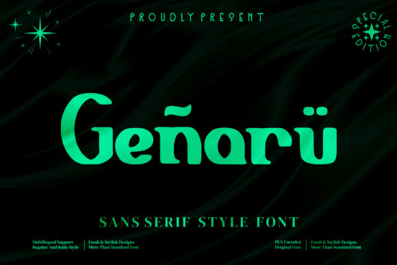 Genaru: A Bold Vintage Display Font for Modern Campaigns