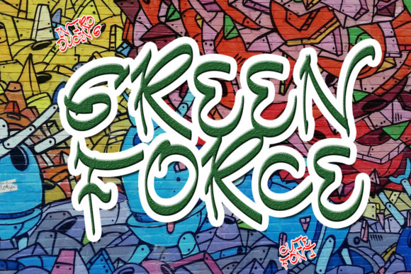 Green Force: A Graffiti Typeface That Brings Street Art Energy to Handmade Goods