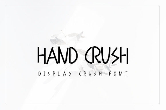 Hand Crush: A Playful Display Font for Campaign Creatives