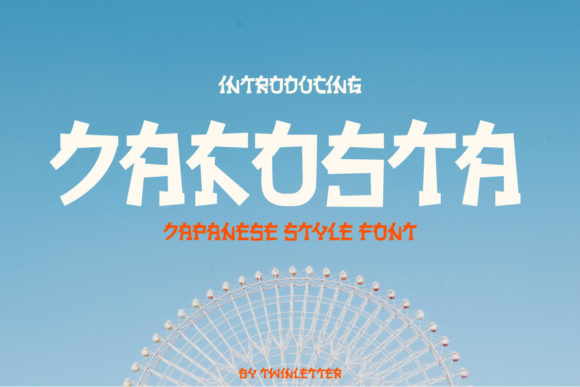 Jakosta Display Font: Japanese Elegance for Handmade Products