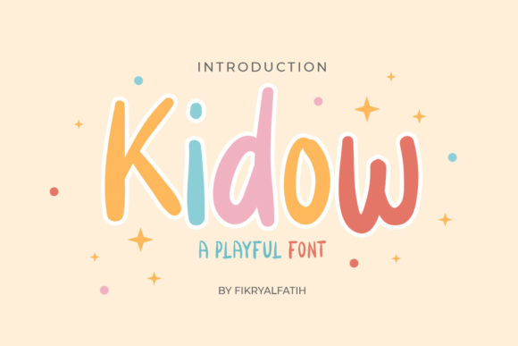 Kidow: A Display Font for Friendly Editorial Design