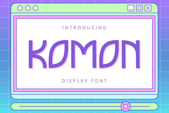 Komon: A Playful Display Font for Bold Marketing Visuals