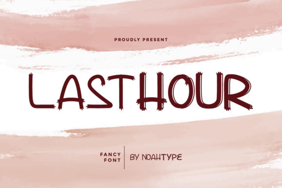 Lasthour: A Display Typeface for Editorial Projects