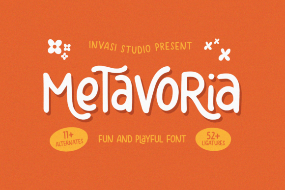 Metavoria Font: A Cool Display Typeface for Makers