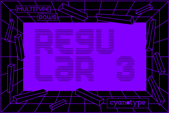 MultiType Rows Regular 3: The Pixel Display Font for Crafters