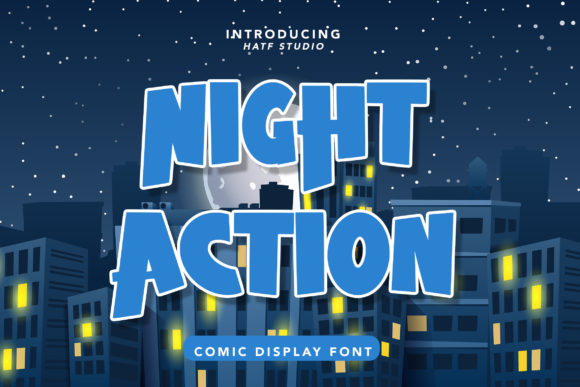 Night Action: A Playful Comic Font With Real Craft Power