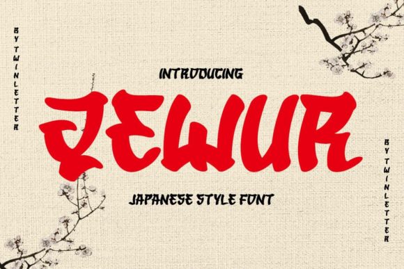 Qewur Font: A Japanese-Inspired Display Typeface for Small Business