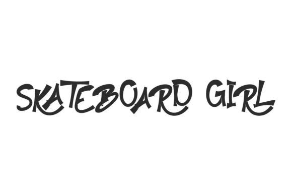 Skateboard Girl: A Graffiti Display Font for Modern Web Design