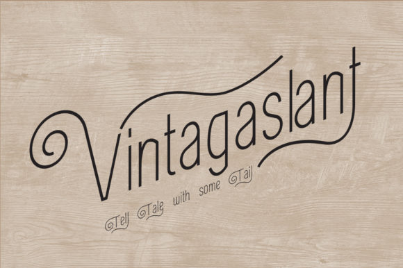 VintagaSlant: A Retro Display Font for Digital Branding