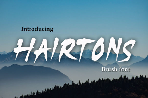 Why Hairtons Is the Brushed Display Font for Small Business Branding